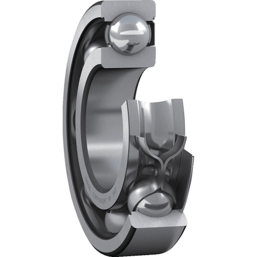 ＳＫＦ　単列深溝玉軸受　軸受片側鋼板シールド　内径１０ｍｍＸ外径２６ｍｍＸ幅８ｍｍ　6000-Z