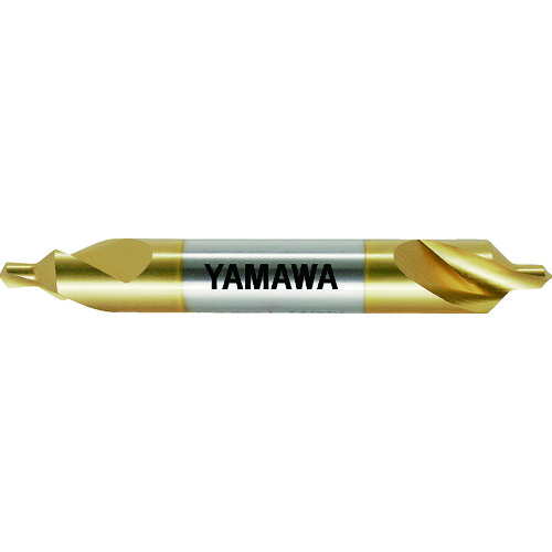 Yamawa涂层强力螺旋槽A型90°中心孔钻头CE-Q V 1X90°X4 CEQV-1