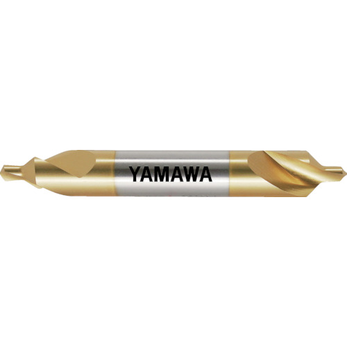 Yamawa涂层强力螺旋槽A型90°中心孔钻头CE-Q V 2.5X90°X7.7 CEQV-25