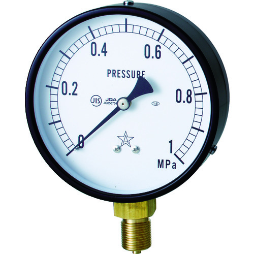 右下通用压力表（A型立式，φ75）压力范围0～0.10MPa G311-211-M-0.1MP