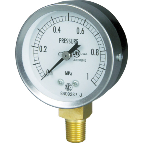 长野 JIS 通用压力表 A 框（锥度）压力范围（MPa）：0.0 至 0.40 GS50-171-0.4MP