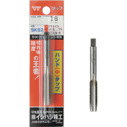 IS 包 SKS 手用丝锥，带螺丝 [中号 #2] 1/8W40（1 件）P-S-HT-1/8W40-2