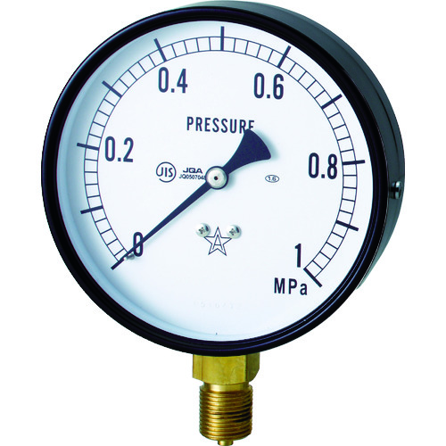 右下星形（压力表）（A型立式，φ75）压力范围0.0至0.10MPa S-31-0.1MP