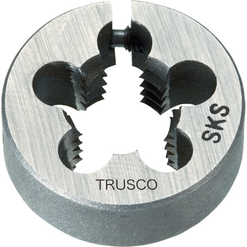 TRUSCO 圆形骰子 SKS 统一粗 38 直径 5/8UNC11 T38D-5/8UNC11