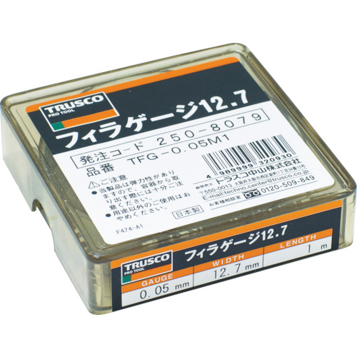 TRUSCO 填料量规 0.06mm 厚度 12.7mmX1m TFG-0.06M1