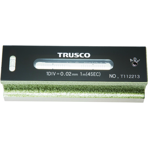 ＴＲＵＳＣＯ　平形精密水准器　Ｂ级　寸法１５０　感度０．０２　TFL-B1502