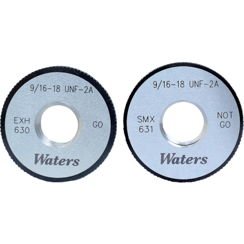 WATERS 统一螺纹环规 (UNF) 标称尺寸 (mm) 9/16 WR9/16-18UNF2A